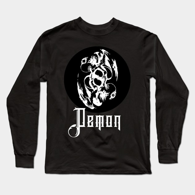 demon Long Sleeve T-Shirt by Hedgeh0g